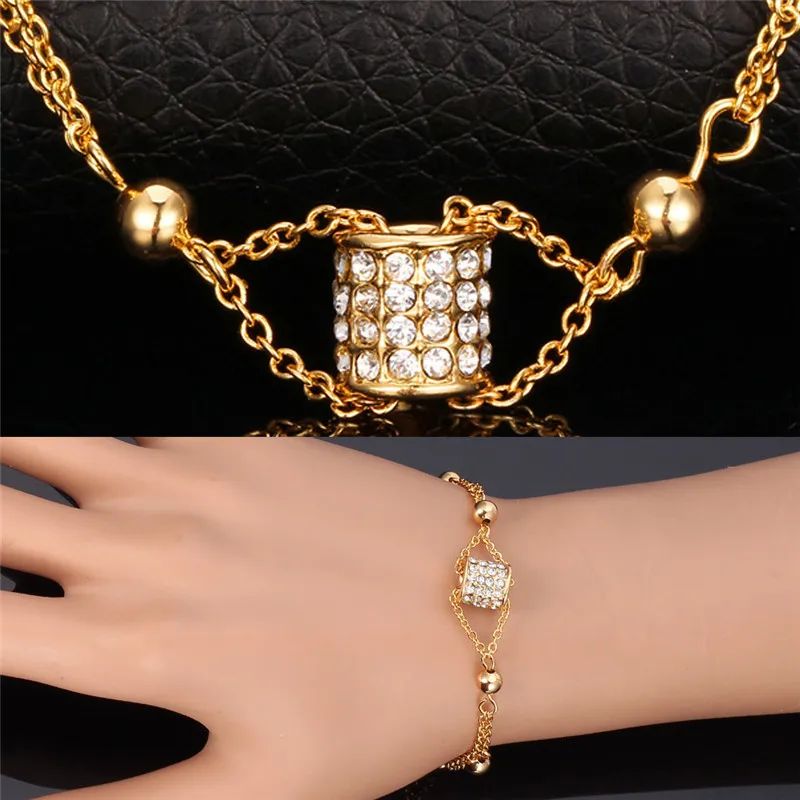 Новый браслет высокого качества красивый прозрачный горный хрусталь желтый