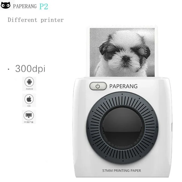 Карманный Bluetooth-принтер PAPERANG P2 300 точек/дюйм | Компьютеры и офис