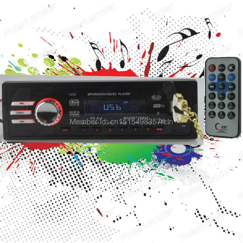 2015 новое автомобильное радио стерео MP3 FM Радио Аудио плеер 12 В Зарядное