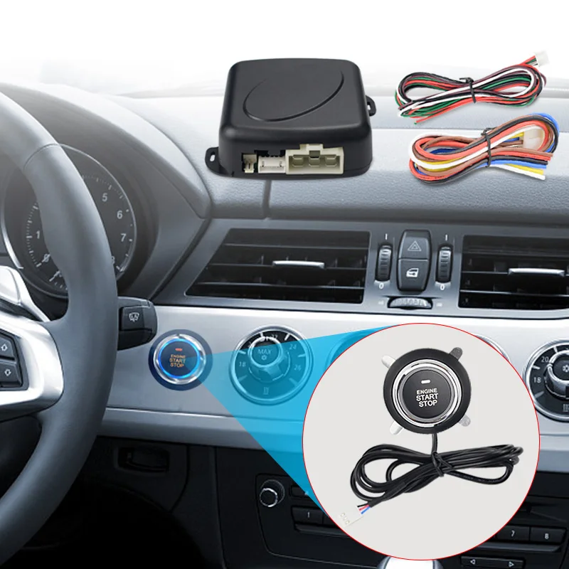 Автосигнализация автоматический двигатель Кнопка СТАРЛАЙН старт стоп RFID замок без ключа система дистанционного центрального замка противоугонная система