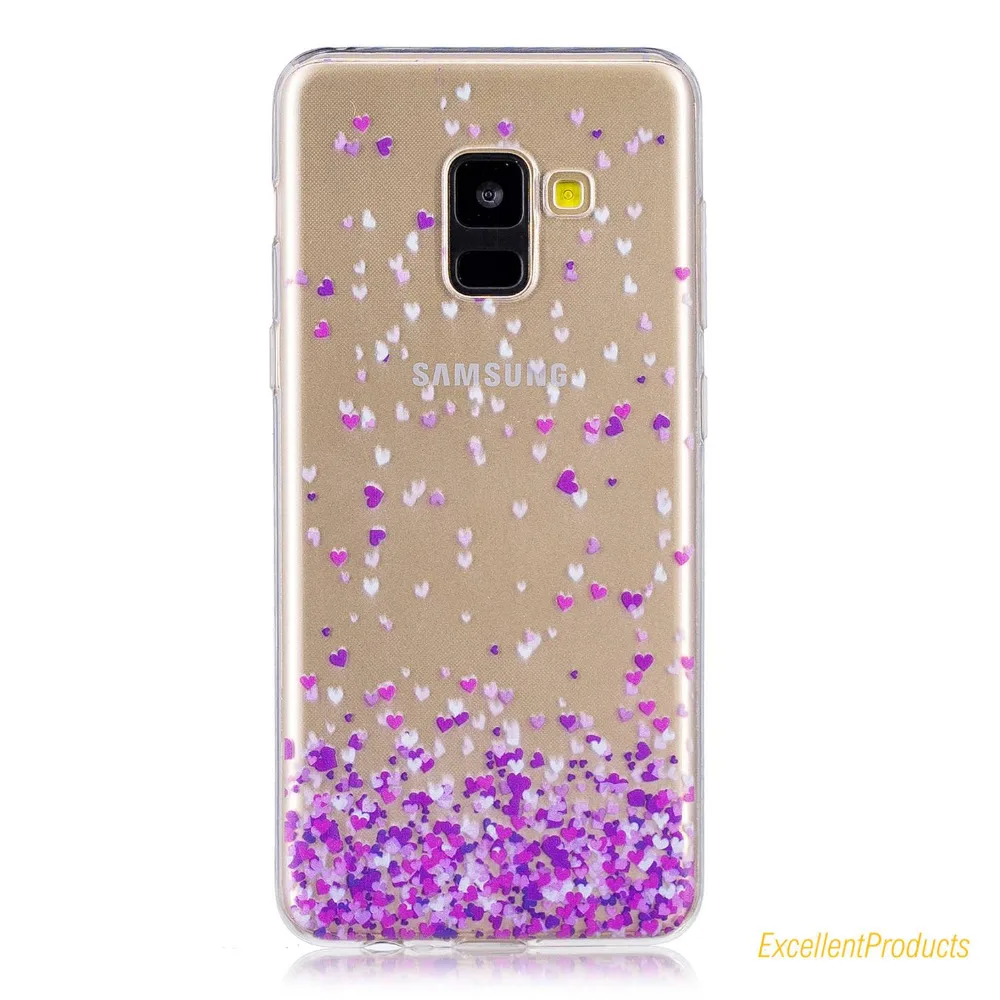 Силиконовый чехол для J4 Plus J6 A7 2018 fundas hoesje милый прекрасный пончики кошка девочка