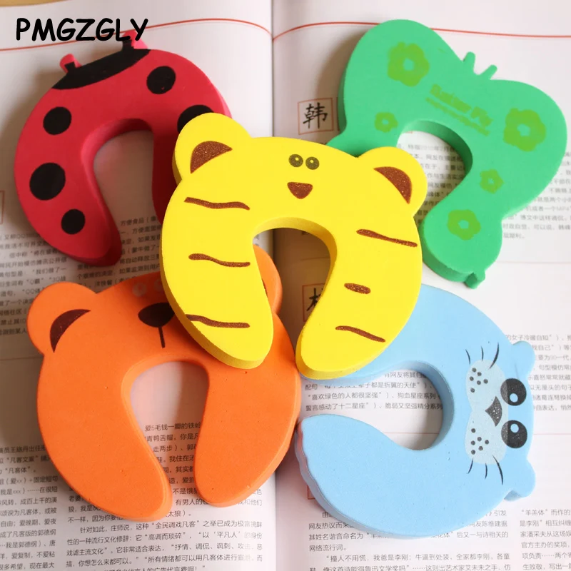 5 шт. Детские накладки на углы защита для детей углов|door finger protector|baby door stopanimal stoppers |