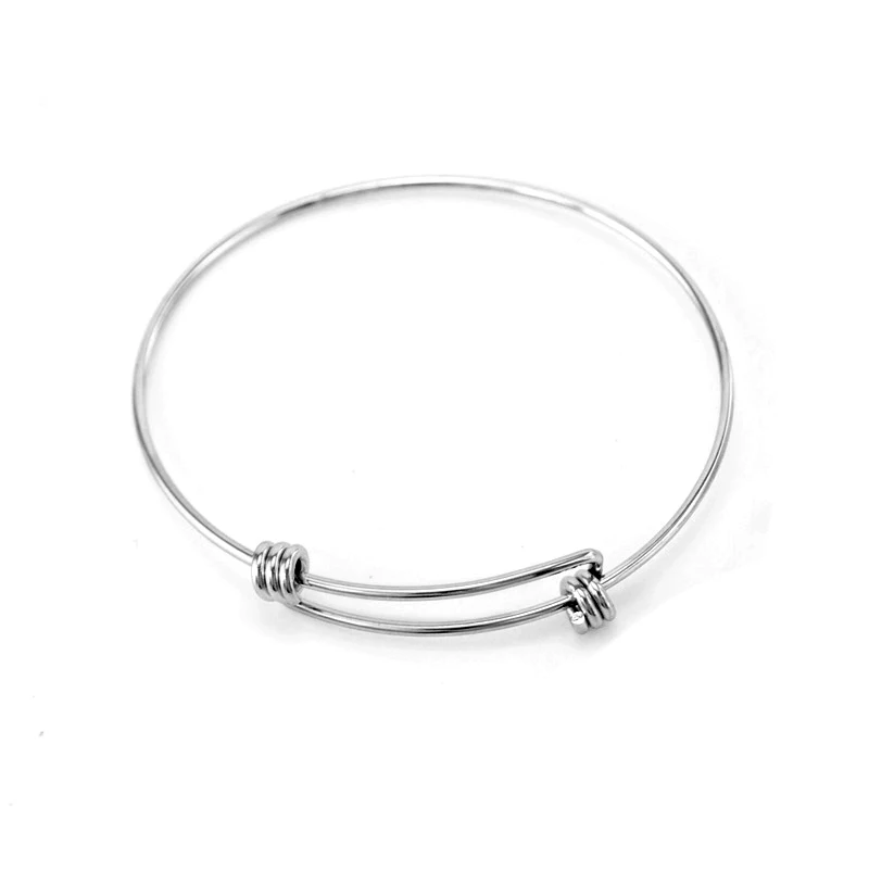 

100% Stainless Steel Silver Color Cable Wire Bracelet&Bangle Cable Cuff Bracelet Cable Acier Pulsera Cable Acero Wholesale 10pcs