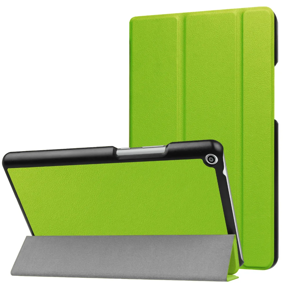 Ультратонкий чехол книжка из искусственной кожи на магнитной застежке с тремя