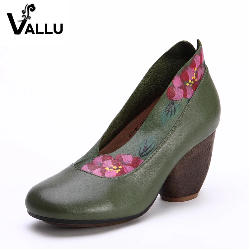 Обувь на высоких каблуках женские 2018 летние туфли лодочки из натуральной кожи