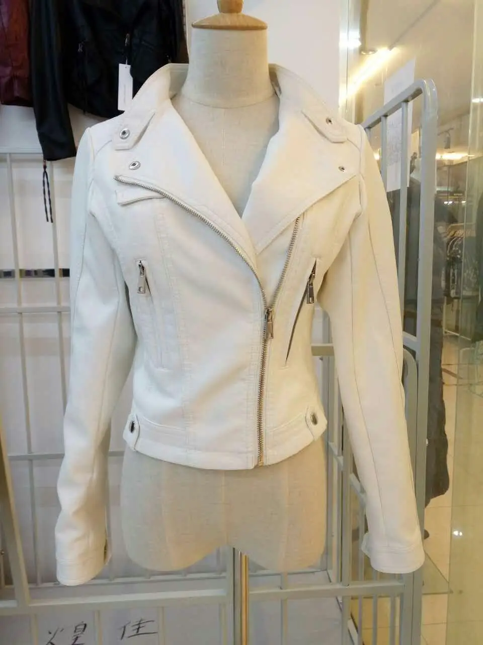 2018 весна осень новый искусственный карман на молнии украшение воротник стойка