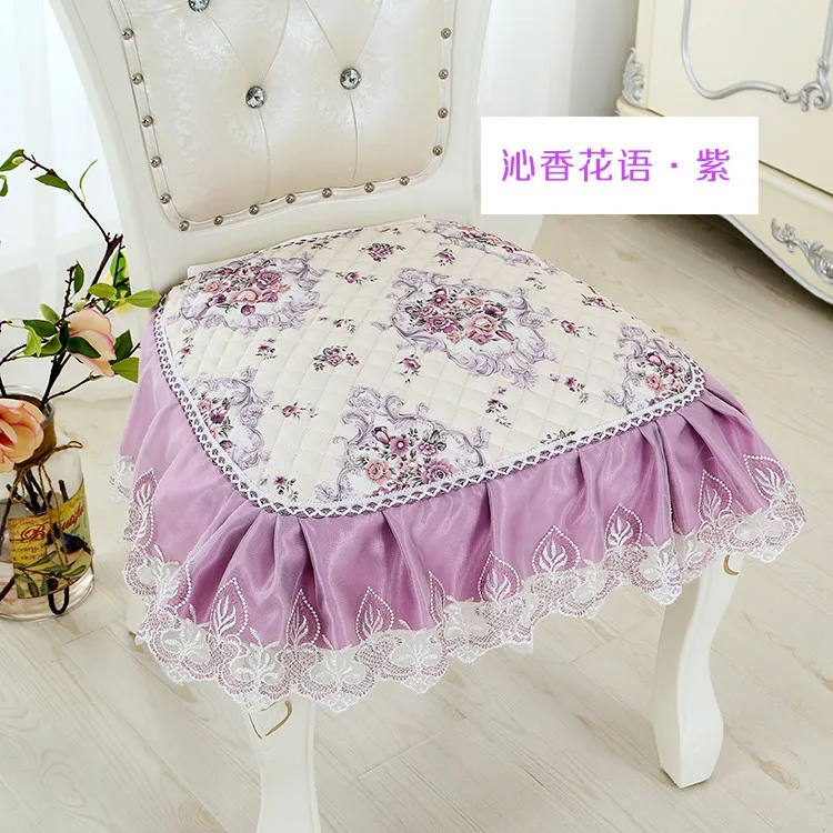 01 Polyester Кружевная подушка для стула с гордой розой, плотная льняная подушка, подушка для сиденья, офисный компьютерный стул, подушки для дома, столовой, подушка для сиденья, для студентов - Цвет: 01 Polyester