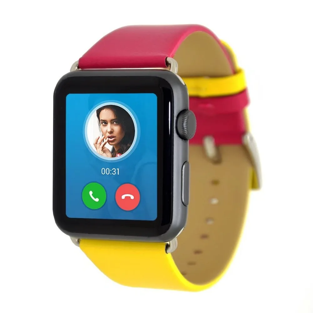 Модный двухцветный ремешок для часов для Apple Watch 38 мм 40 мм ремешок из натуральной кожи для iWatch 42 мм 44 мм Серия 1 2 3 4 браслет