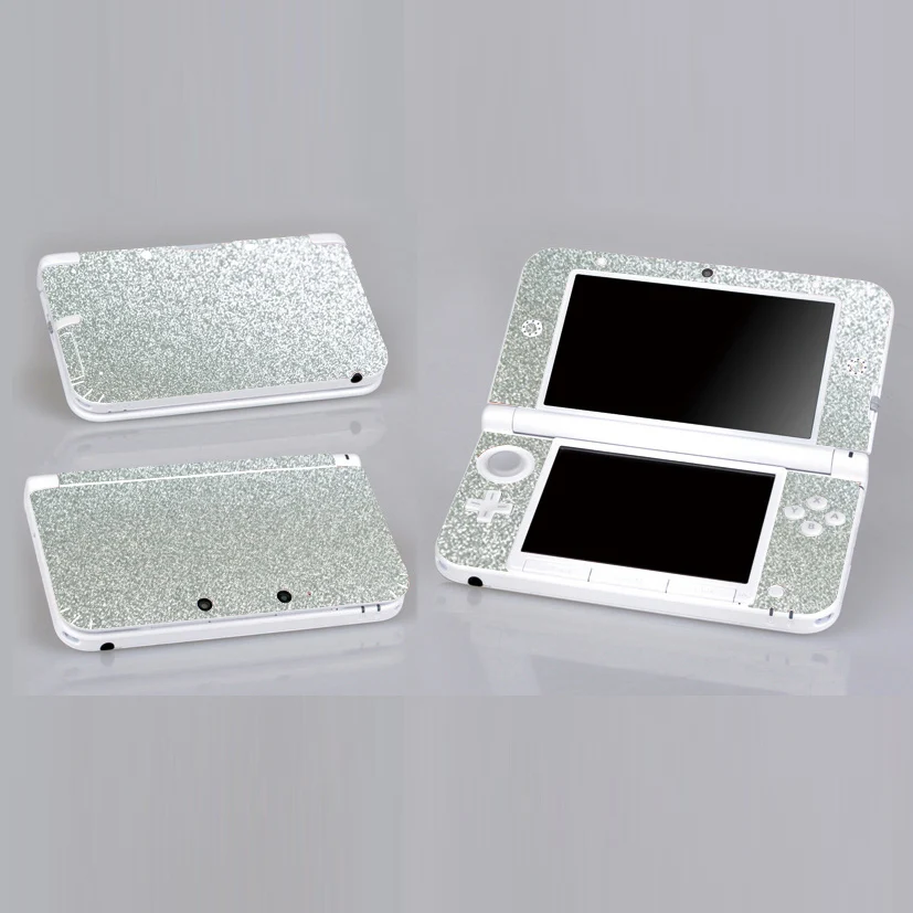 Блестящие серебряные блестящие защитные наклейки для Nintendo 3DS XL LL скины s |