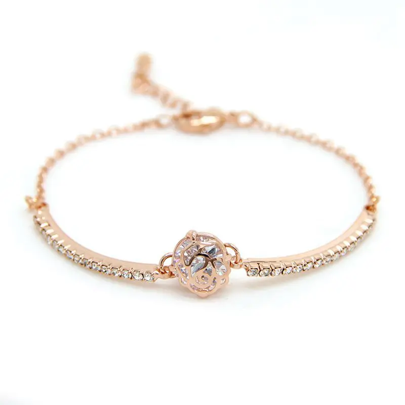 Лидер продаж 2021 европейская бижутерия браслет с подвесками из кристаллов