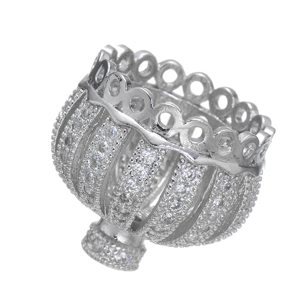 2018 Новые Медные Бусины короны розовое золото микро проложить Изысканный чистый