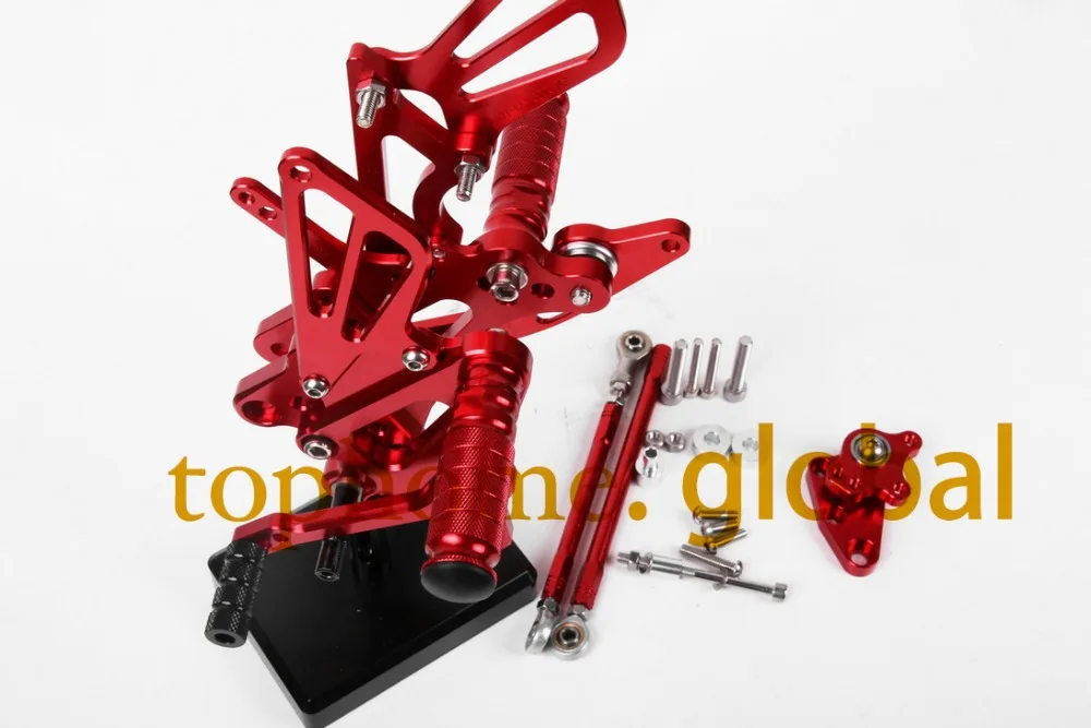 Для Honda CBR600RR 2007 2014 Красный CNC Rearsets подножки задний комплект 2008 2009 2010 2011 2012 2013