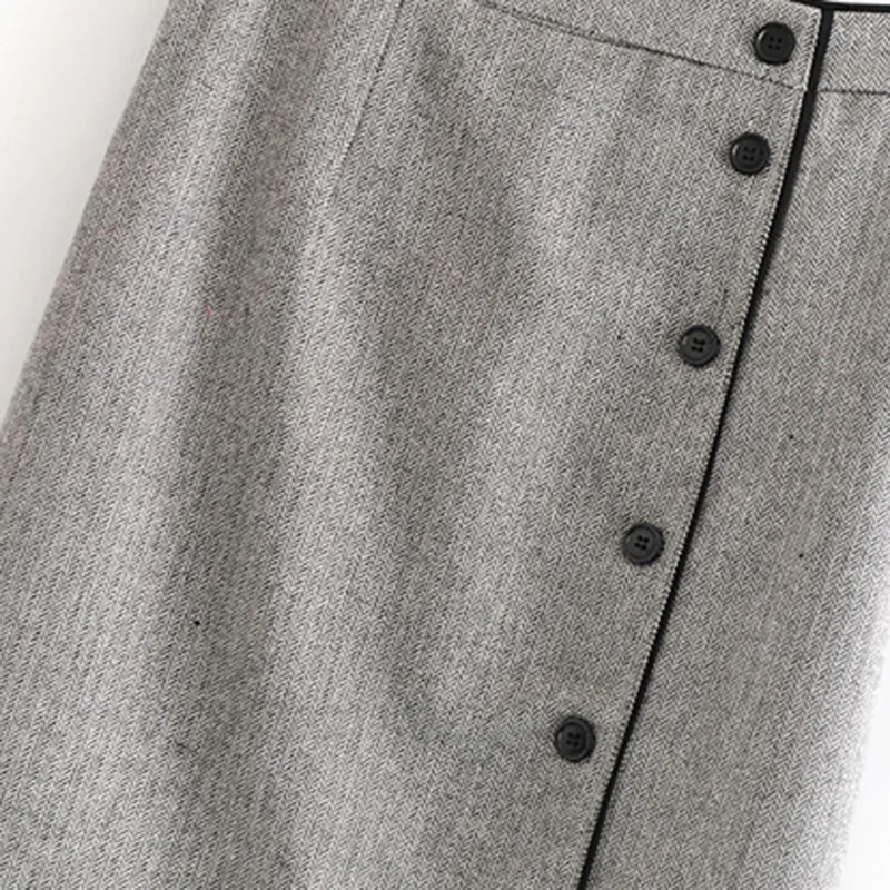 Женская винтажная юбка на пуговицах Heydress белая элегантная офисная до колен
