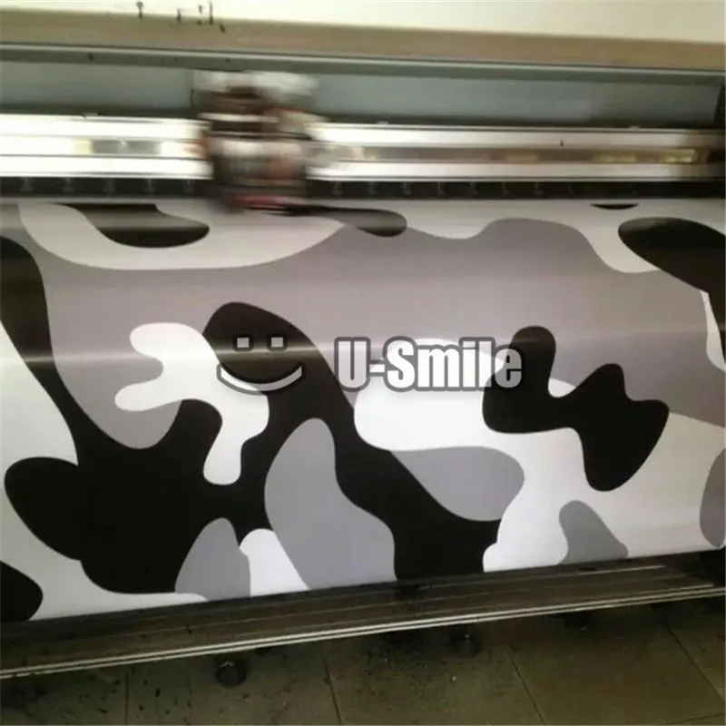 Jumbo Camo наклейка бомба виниловая обертка Черный Серый Белый Снег Камуфляж