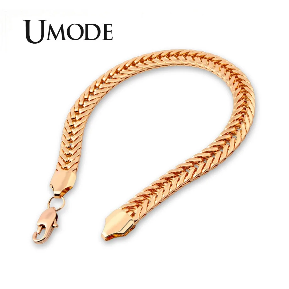 UMODE Guitar мужские браслеты цепи Снаряженная кубинская Ссылка Золотой Цвет распродажа браслетов Модные мужские украшения подарки pulseira UB0141