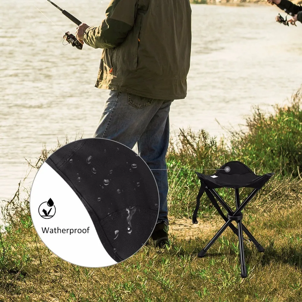 Ultralight Outdoor Camping Tripod Folding Stool Chair Fold Fishing Foldable Portable Three legged Mate Chair|folding stool chair|stool chairfolding