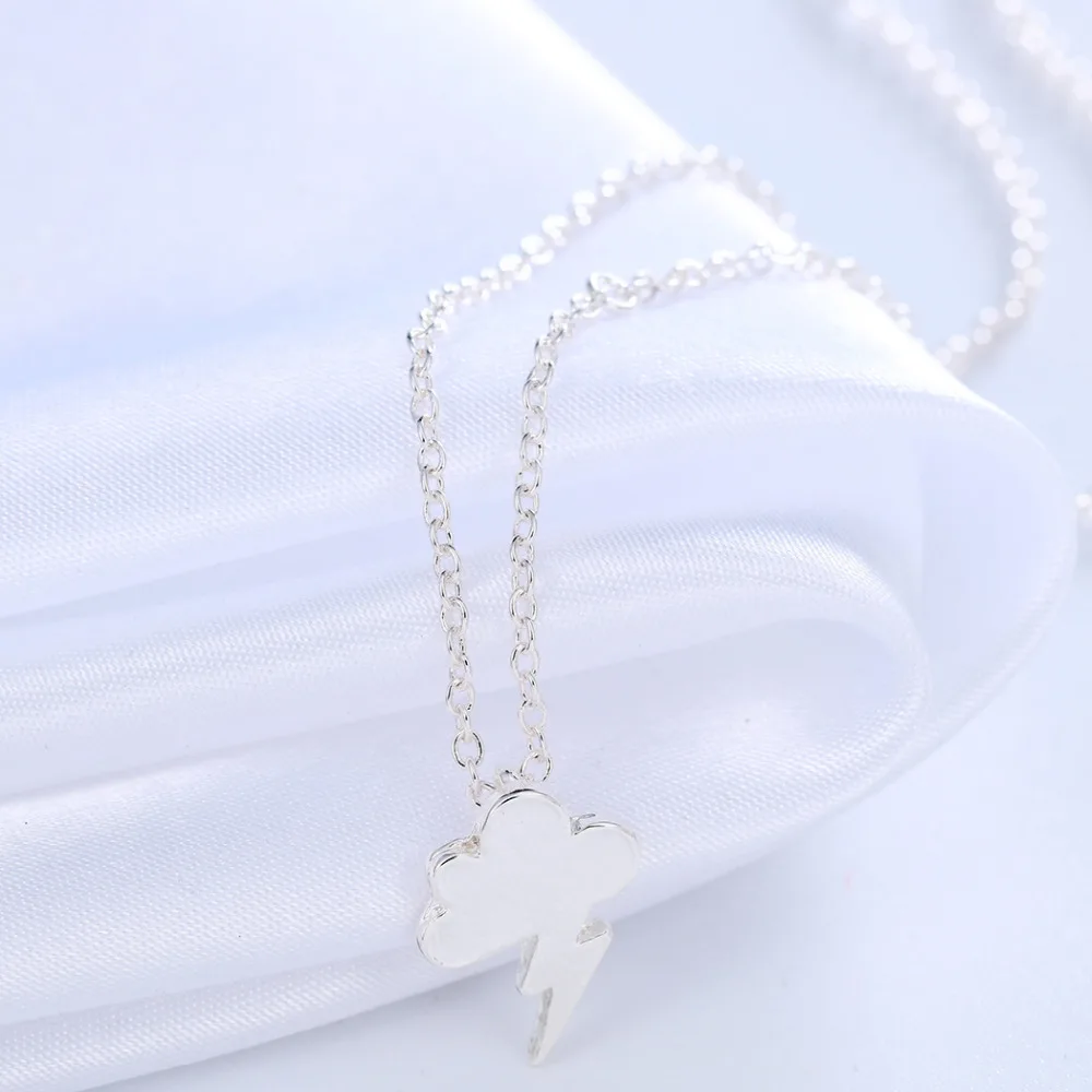 Kinitial панк шторм молния в облаках ожерелье s Подвески Ювелирные изделия