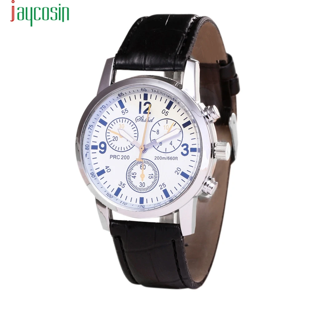 Часы JAYCOSIN Мужские кварцевые с голубым стеклом нейтральные деловые Брендовые