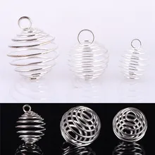 DIY Изготовление ювелирных изделий 30 шт Серебряная спиральная