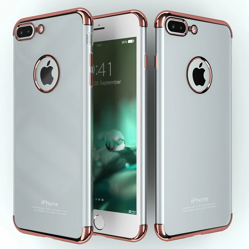 Roybens для iPhone 7 чехол из прозрачного силикона модный Ультра тонкий мягкий ТПУ