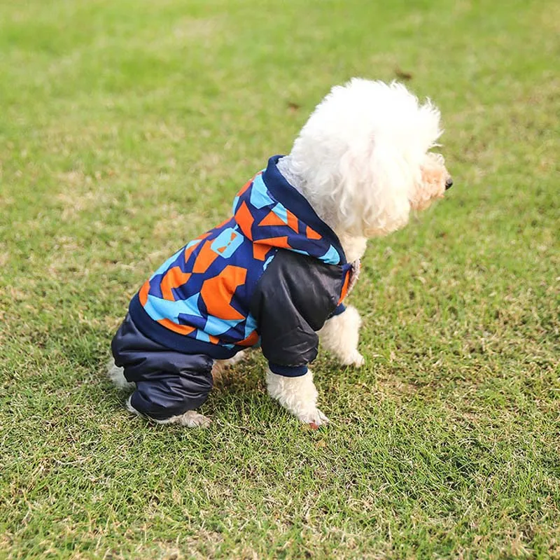 Плотная одежда для домашних животных с четырьмя ножками маленький комбинезон