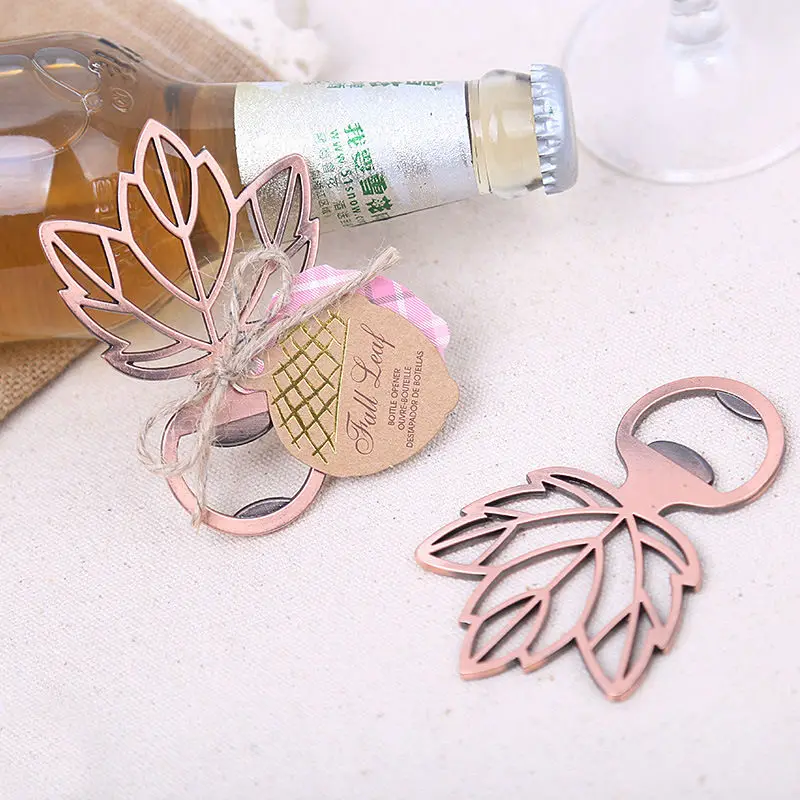 

Autumn Themed Novelty Maple Leaf Bottle Opener Wedding Favor Party decorantion Bridal Shower Birthday gift favors 20pcs