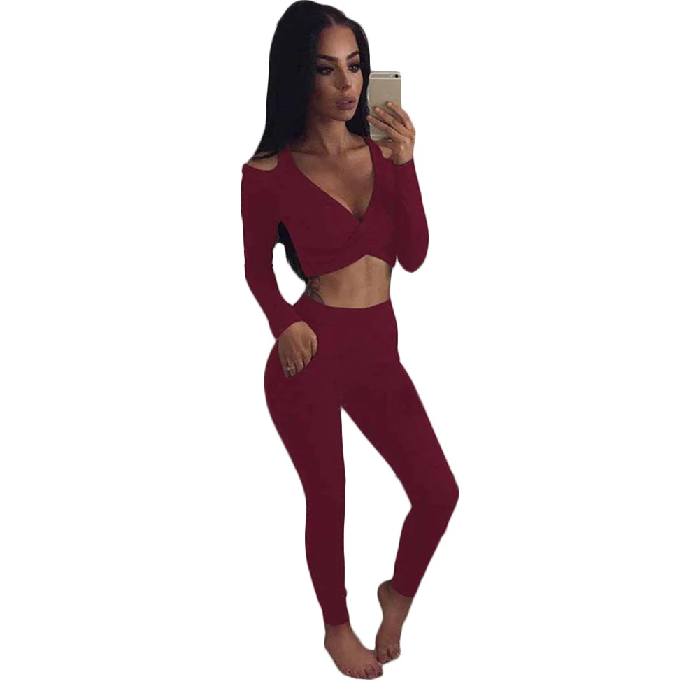 2 шт. женский спортивный костюм комплект из свитера с брюками Lounge Wear размер UK 8