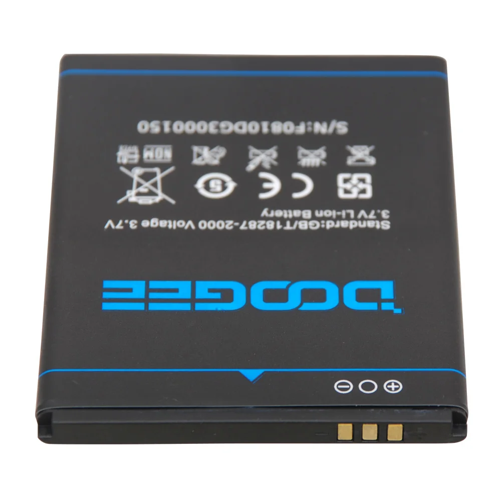Doogee DG300 Батарея 100% оригинал 2500 мАч b-dg300 Для 5.0 ''телефон в наличии + номер трека |