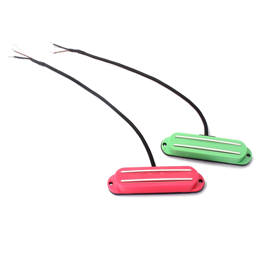 3 шт. Съемник-хамбакер с двумя рельсами для электрогитары молочный зеленый и