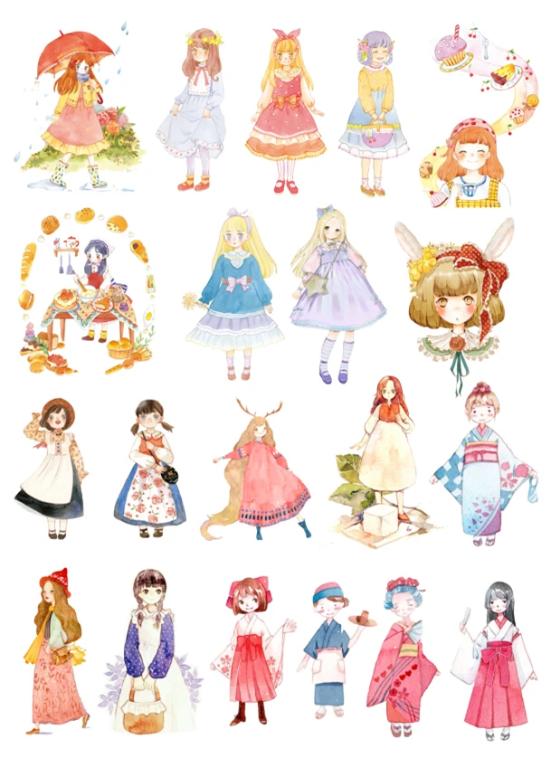 Наклейка планировщик для дневника Корейская наклейка украшение девочек