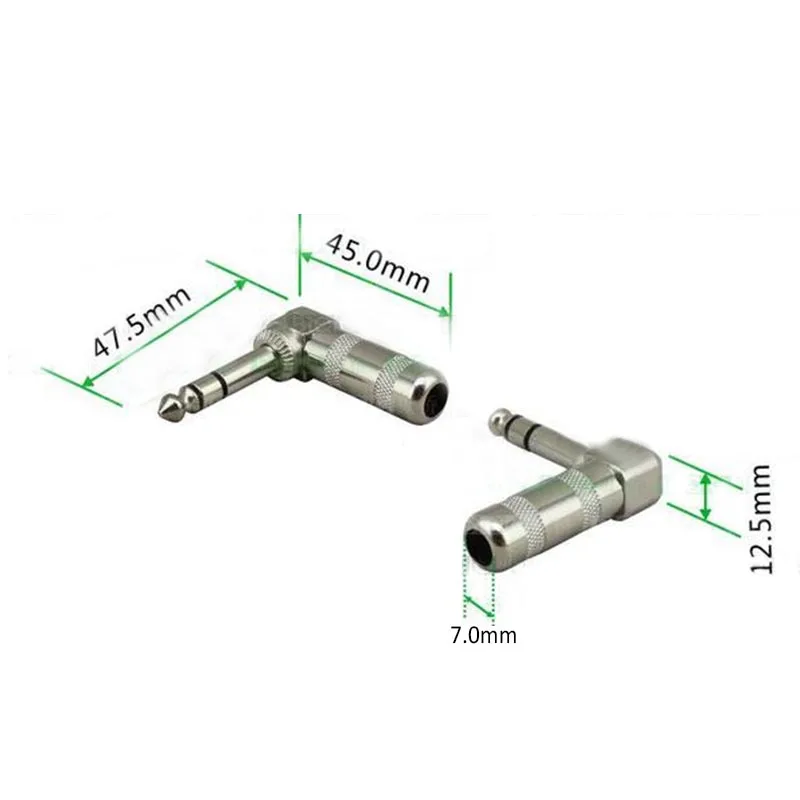 6.35 мм разъем под прямым углом микрофон большой 3 Ядро пайки | Мобильные телефоны и