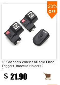4 Channels Wireless Remote Speedlight Flash Trigger+ Umbrella Hole/Holder Universal Flash Synchronizer for Canon Nikon Pentax