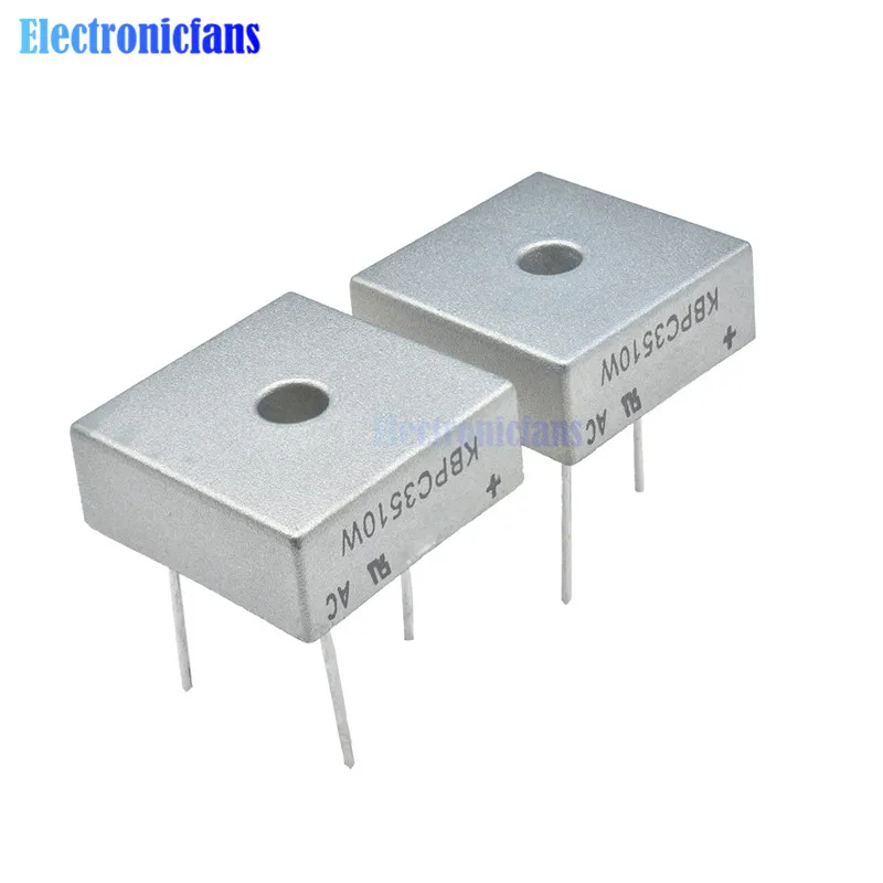10 шт. диодный мост выпрямитель KBPC3510W KBPC3510 35A 1000 В 4 контактный мостовой
