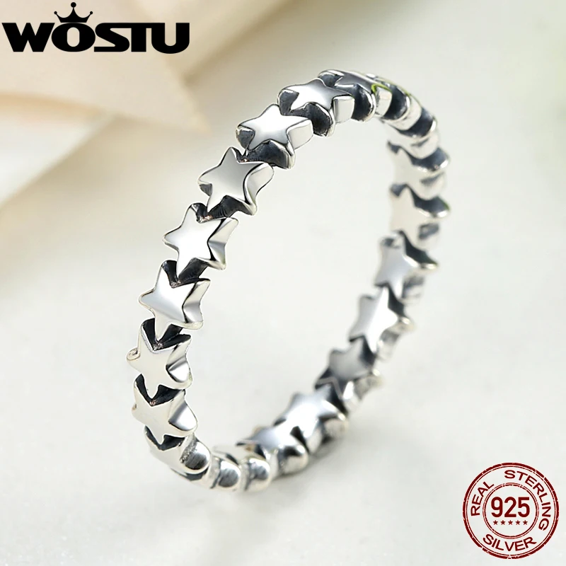 Brand Star Trail Stackable Finger Ring For Women Wedding 100% 925 Sterling Silver Jewelry 2020 New Collection SDP7151 | Украшения и