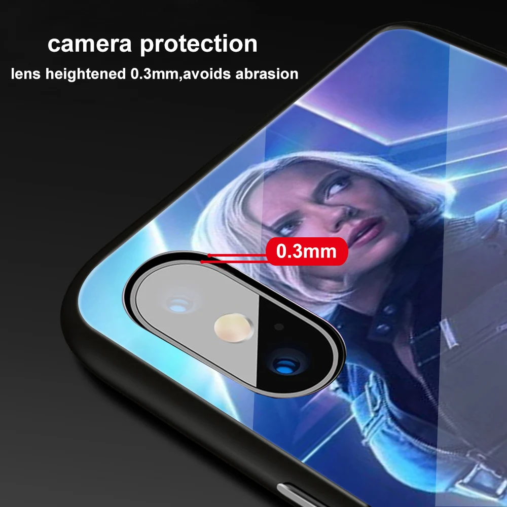 Ciciber Marvel Железный человек для iPhone 11 Pro Max X XR XS MAX 7 8 6 6S Plus стеклянные чехлы задняя крышка для samsung Galaxy S10e S10 S10