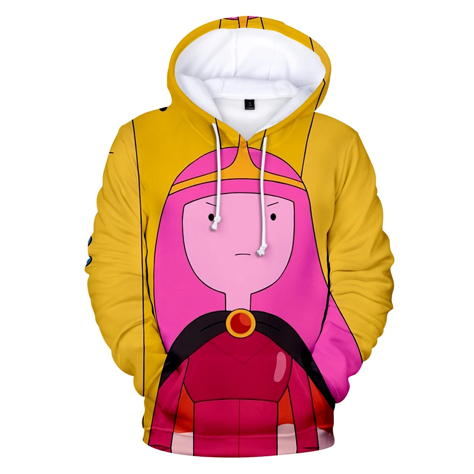 Горячая Распродажа, толстовки с капюшоном Adventure Time, толстовки с 3d принтом, модная желтая толстовка с героями мультфильмов, Крутая толстовка с капюшоном для мужчин, Kawaii, размер XXS-4XL