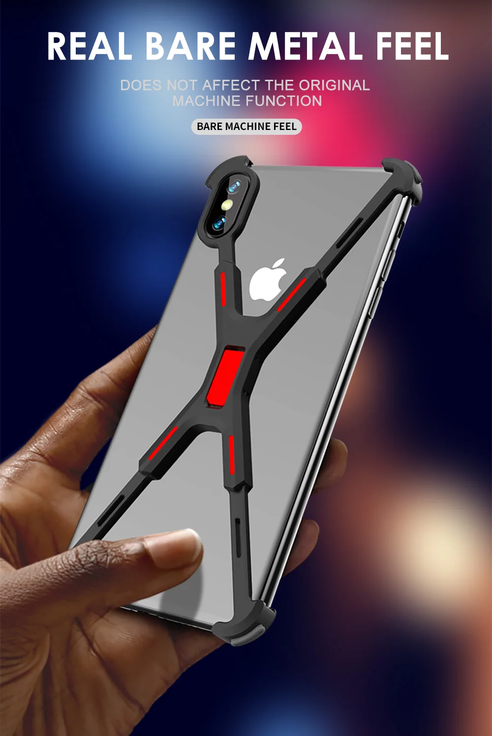 Для Apple iphone X XR XS MAX чехол Роскошный 3D Жесткий Алюминиевый металлический каркас кольцо держатель Броня защитный задний бампер