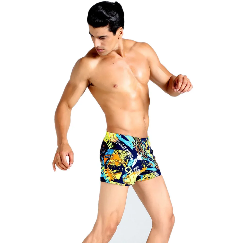 Мужские плавки с мешочком купальные шорты боксеры завязками спереди штаны
