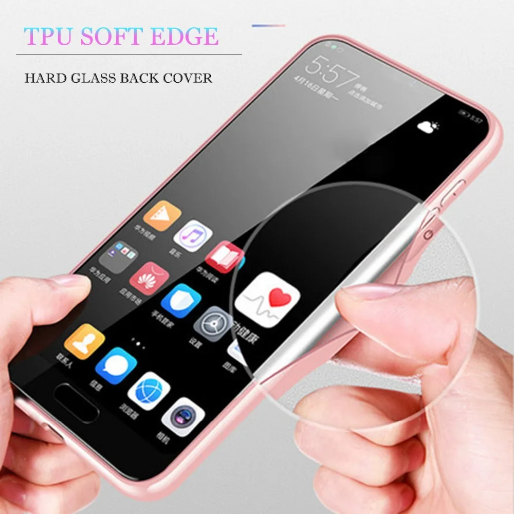 Чехол для телефона huawei p20 lite стеклянный чехол на huawey mate p10 p9 p 9 10 20 pro plus p20lite light bling