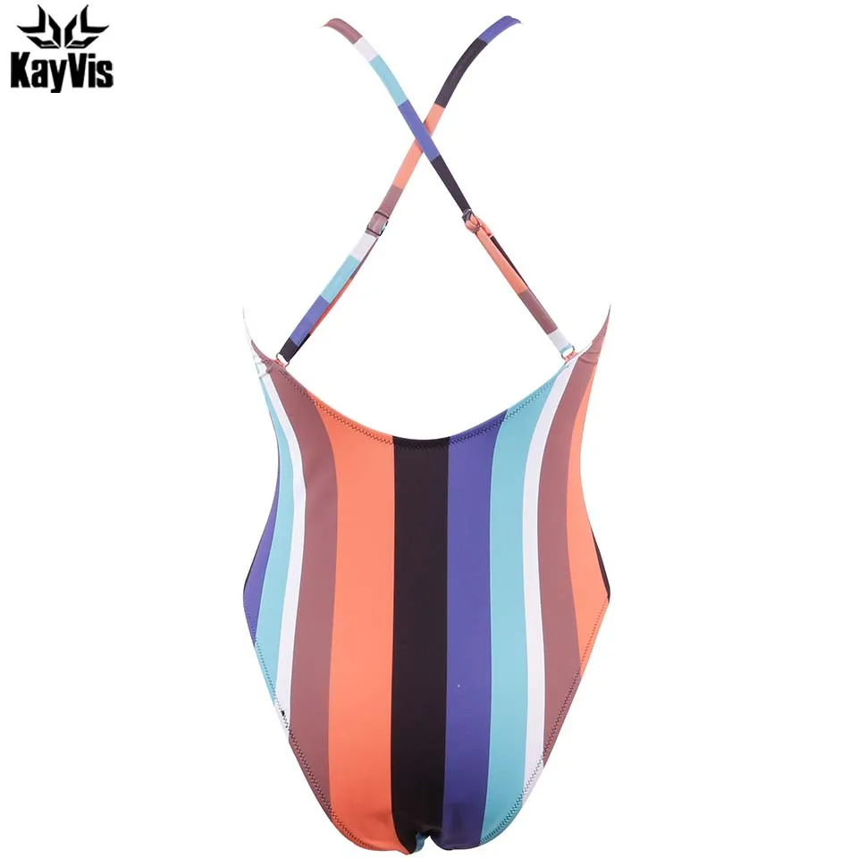 KayVis новый сексуальный цельный купальник женский винтажный купальный костюм плюс