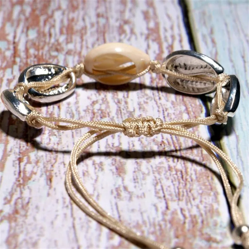 Женский браслет-ракушка ручной работы в богемном стиле модный подарок