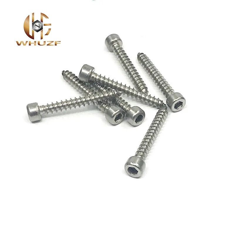

20pcs Free shipping M5 *16/20/25/30/35/40/50 mm 304 stainless steel Hexagon Socket Cap Head self tapping screw Model Screw