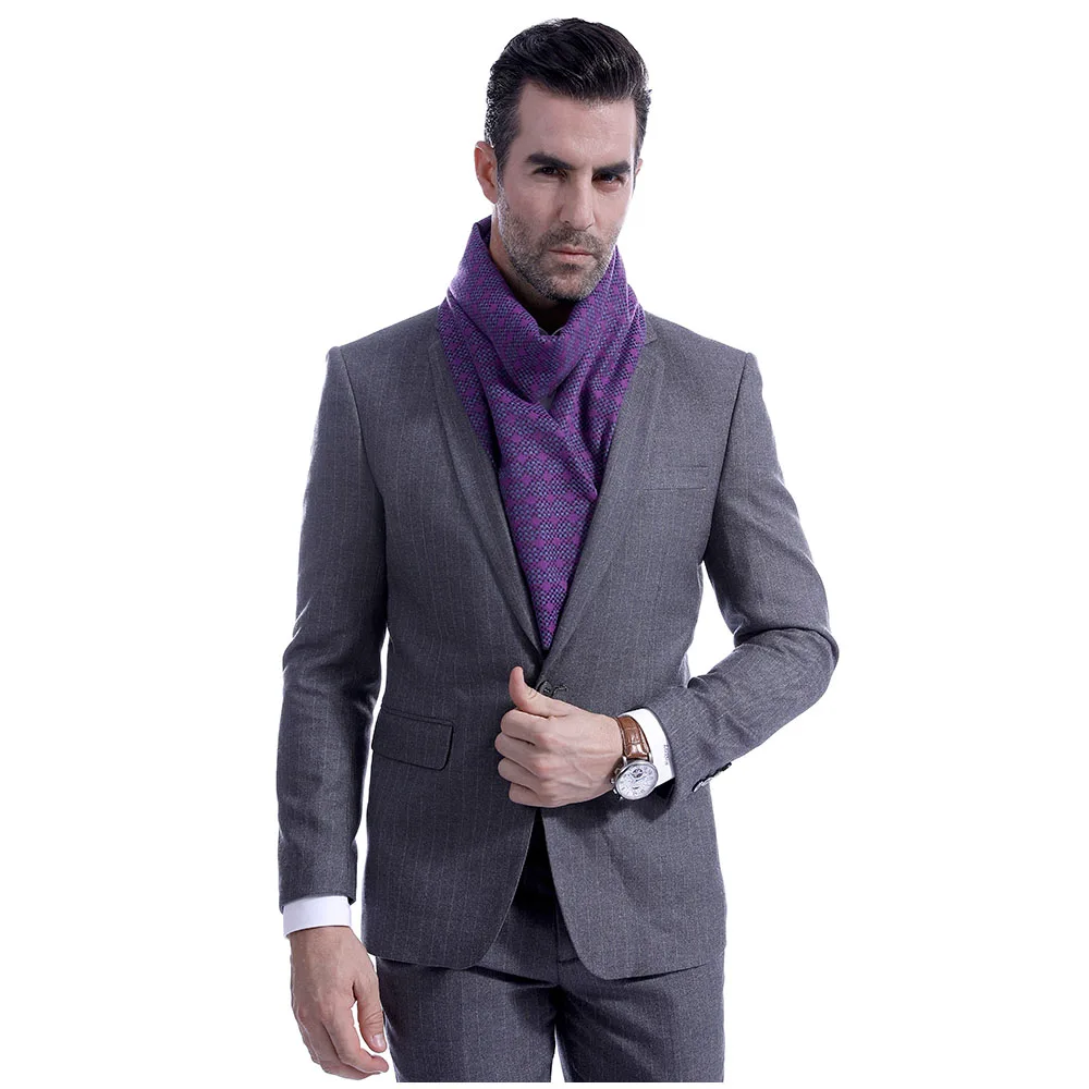 FS кашемировый клетчатый шарф для мужчин зимние теплые длинные шарфы одеяло