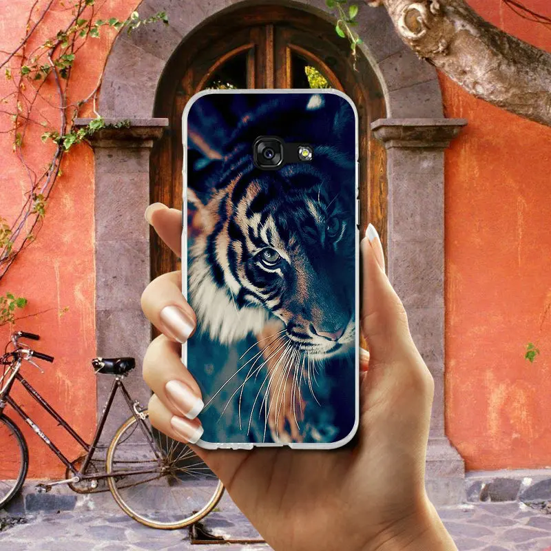Мягкие чехлы для телефонов Samsung Galaxy S2 S3 S4 S5 Mini S6 S7 S8 S9 S10 Lite Edge Plus Note 4 5 8 9 White Fox Tiger Leopard