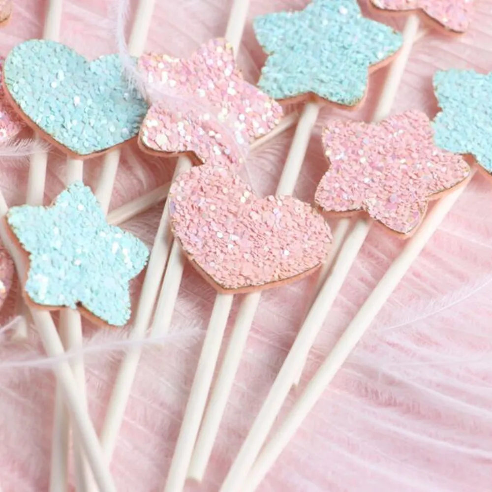 5 шт./компл. маленький свежий сон розовый синий любовь пятиконечная звезда день