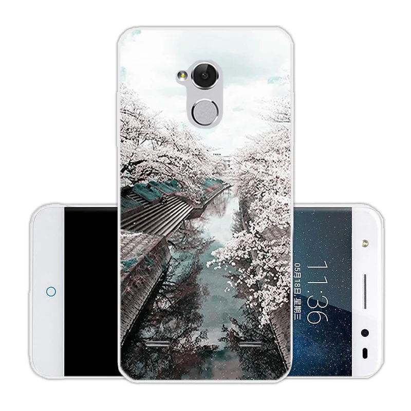 Квадратный чехол для телефона ZTE Blade V7 Lite прозрачные мягкие силиконовые чехлы 5 0