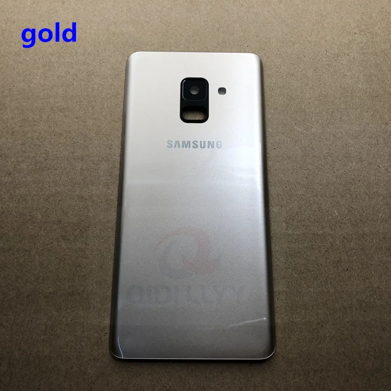 Для SAMSUNG Galaxy A8 A8 plus A530 A730 Задняя стеклянная крышка батарейного отсека задняя дверь корпус чехол для SAMSUNG A8 A8+ Задняя стеклянная крышка
