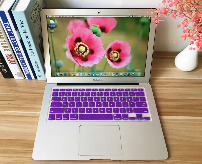 США ЕС английская силиконовая клавиатура протектор клавиатуры Чехлы для Macbook
