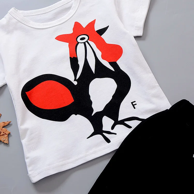 Малыш Мальчики Одежда Набор Хлопка С Коротким Рукавом Футболки + Шорты Наборы Для