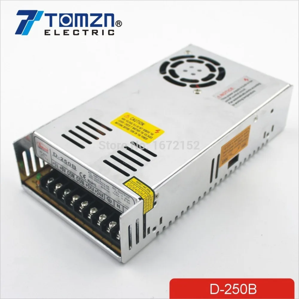 

250W B Двойной выход 5V 24V импульсный источник питания AC к DC 20A DC 6A